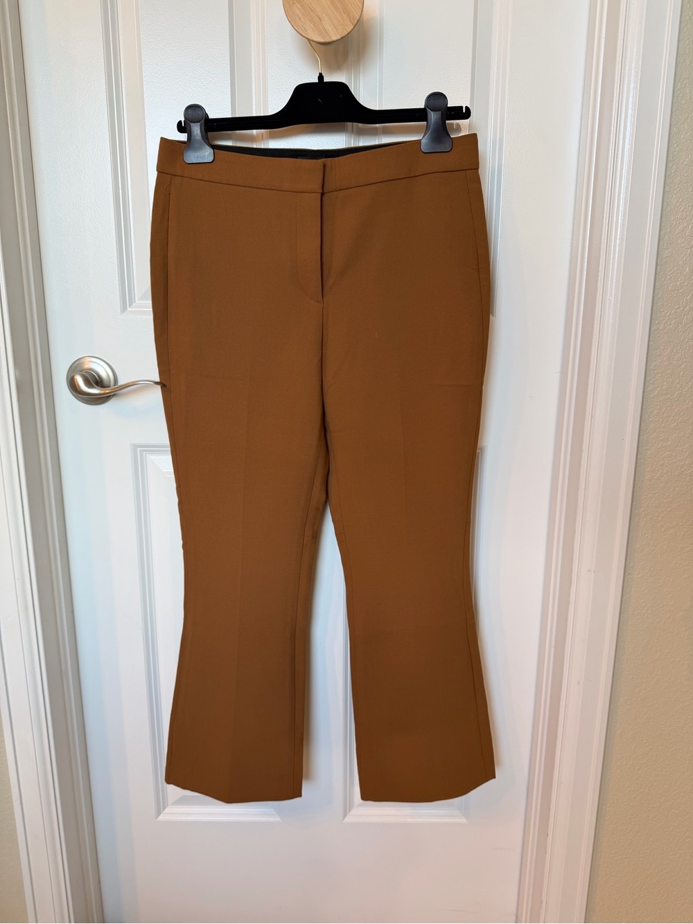 Theory Brown Flare Dress Pants Camel Cognac NWT size 4